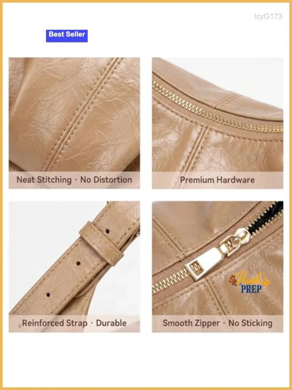 Vegan Leather Hobo Handbag Women Crossbody Shoulder Bag Adjustable Strap
